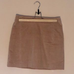 Muted Pink Velvet Mini Skirt